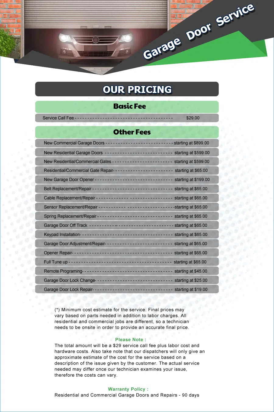 Galaxy Garage Door Service North Providence, RI 401-239-2739